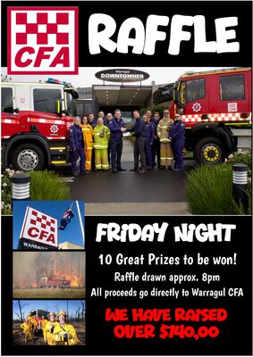 Warragul Downtowner CFA Raffle Night