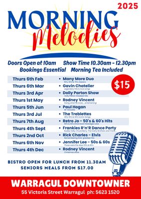 Morning Melodies Warragul