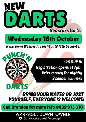 Darts at Warragul Downtowner